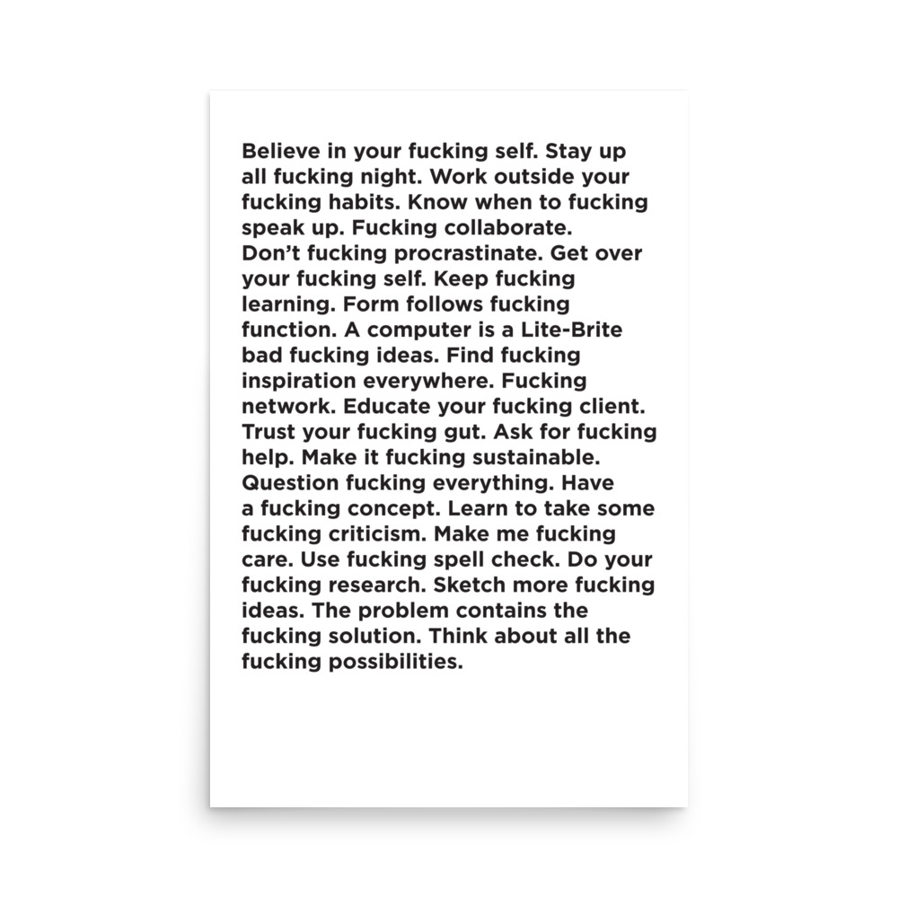 Fucking Good Advice (Poster) - Image 2