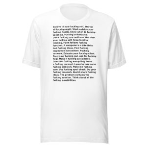 Fucking Good Advice (Unisex t-shirt)